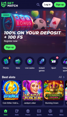 BetMatch Casino Screenshot