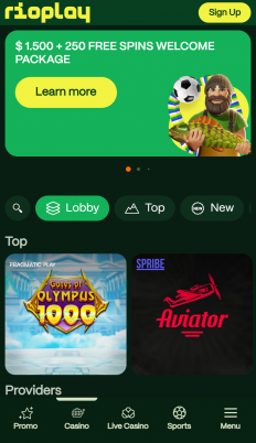 RioPlay Casino Screenshot