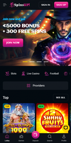 SpinsUp Screenshot SpinsUp Screenshot