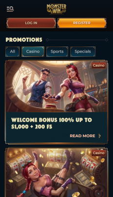 MonsterWin Casino Screenshot