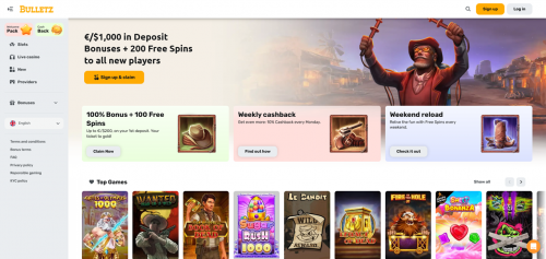 Bulletz Casino Screenshot