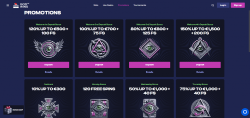 God of Wins Casino Screenshot