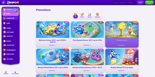 RoboCat Casino Screenshot