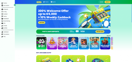 SambaSlots Screenshot