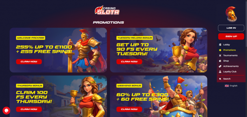 Slota Casino Screenshot