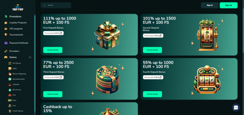 Trip2Vip Casino Screenshot Trip2Vip Casino Screenshot